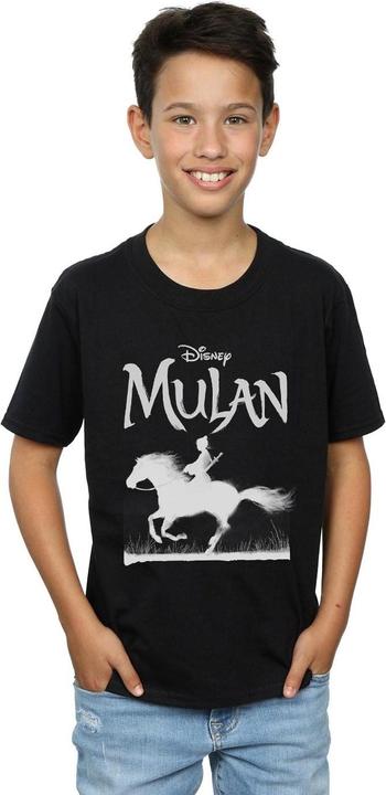 Actual product image Disney Boys Mulan Movie Mono Horse T-Shirt (152, 158)