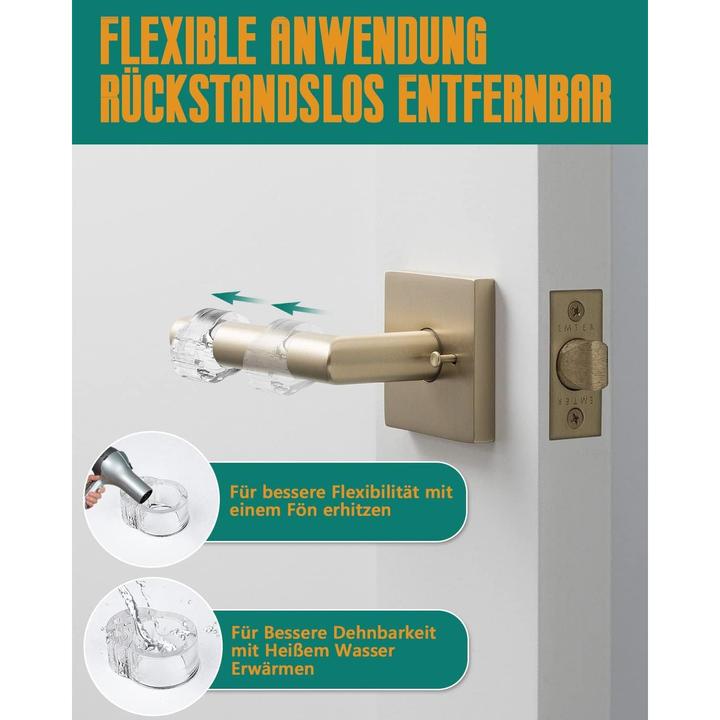 Image du produit ASMI 6 tampons de poignée de porte, tampons de porte murale, butoirs de poignée de porte (6 pièce(s))