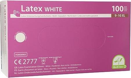 Produktbild Papstar Einmalhandschuhe Medi-Inn® PS Latex White, für links & rechts, gepudert, nicht steril, divers... (XL)