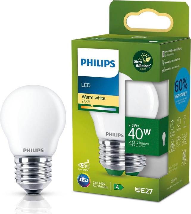 Produktbild Philips Ultra Efficient (E27, 2.30 W, 485 lm, 1 x, A)
