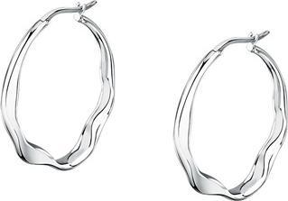 Trussardi Fashion Steel Hoop Earrings T-Design TJAXA04