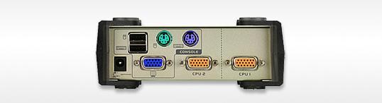 Actual product image Aten CS82U, 2 Port KVM Switch, USB, PS/2 & VGA