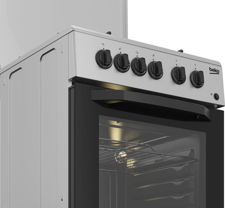 Immagine prodotto Beko CSS42014FS cucina Gas Nero, Argento A