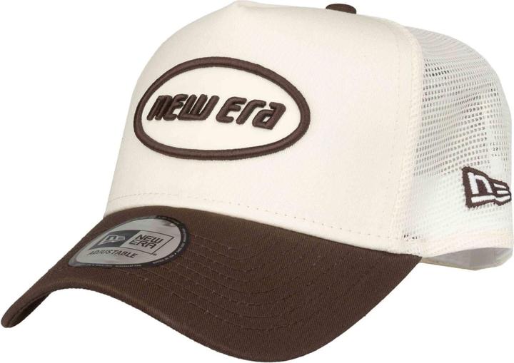 New Era Adjustable Trucker Cap - Retro Brand Patch Chrome