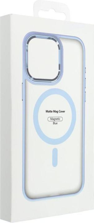 Actual product image OEM Back panel cover MATTE MAG COVER case compatible with MagSafe for IPHONE 15 Pro blue (Apple iPhone 15 Pro)