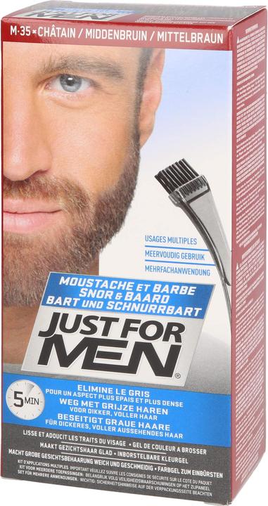 Produktbild Just For Men Pflege-Brush-In-Color-Gel mittelbraun, 1 St. Gel (Mittelbraun)