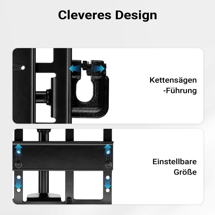 Immagine prodotto Wiltec Guida per motoseghe 5-15cm Dispositivo mobile in acciaio per segheria (Motosega, Spada a catena)