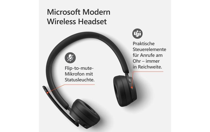 Image du produit Microsoft Casque sans fil moderne (Sans fil, USB-A)