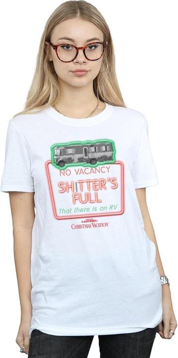 Immagine prodotto National Lampoon´s Vacation National Lampoon's Christmas Vacation Greyscale No Vacancy Maglietta Ampia Donna (3XL)