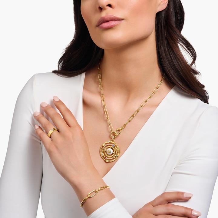 Actual product image Thomas Sabo Link chain (750 yellow gold gilding, 925 sterling silver, 47 cm)