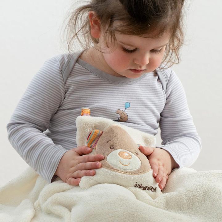 Image du produit Fehn Coussin aux noyaux de cerise Teddy (16 x 16 cm)