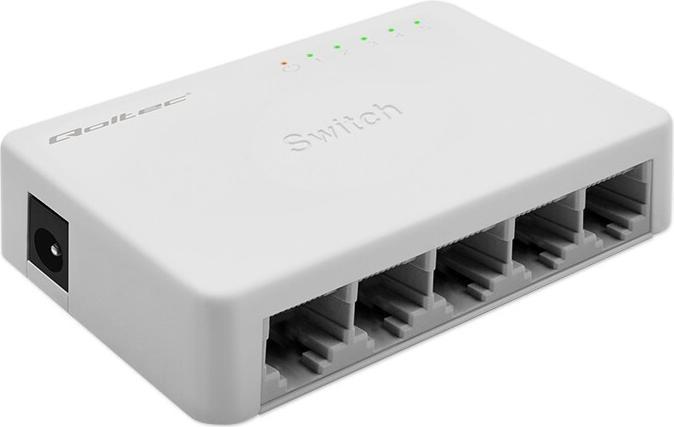 Produktbild Qoltec Netzwerk Switch 5xRJ45 Port 1000Mbps LAN (5 Ports)