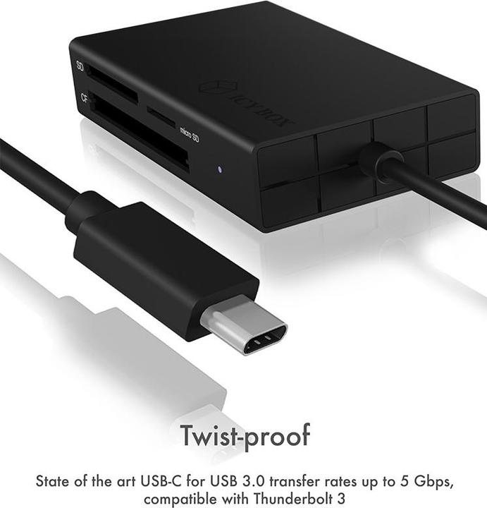 Actual product image Icy Box IB-CR401-C3 (USB-C)
