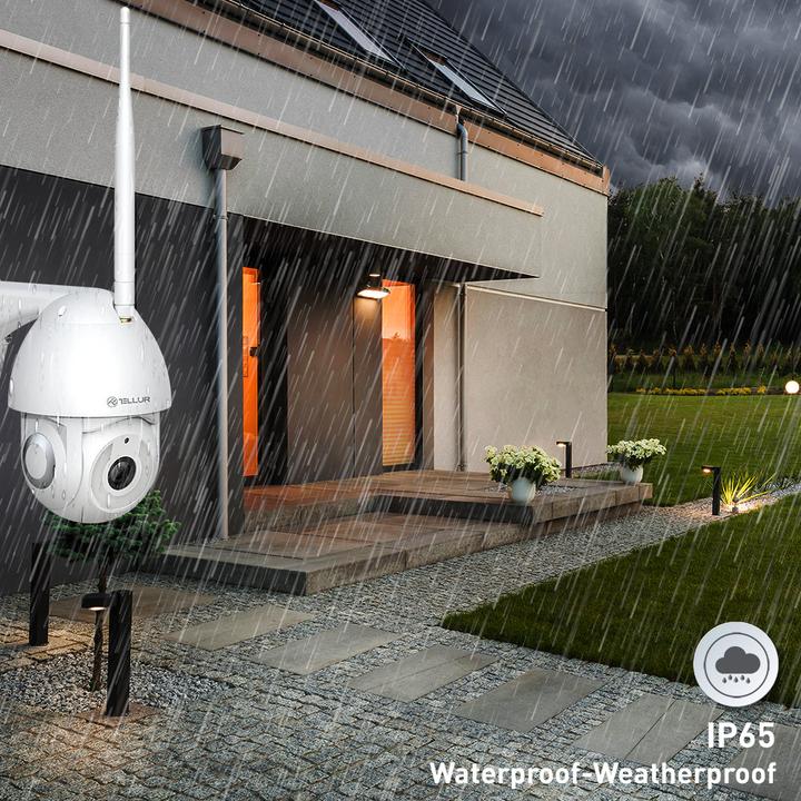 Actual product image Tellur Smart WiFi Outdoor Camera 3MP, UltraHD, Autotracking, PTZ white (2304 x 1296 Pixels)