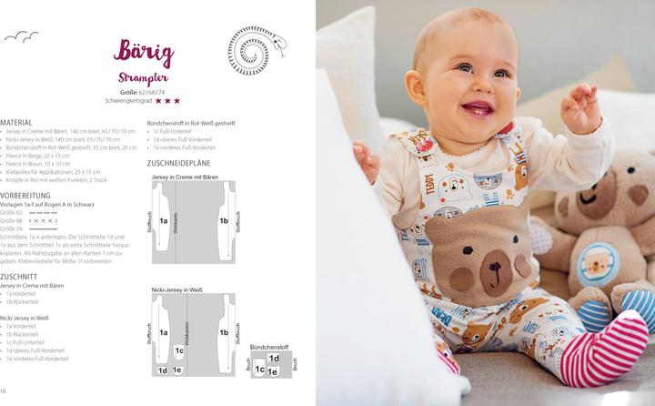 Produktbild klitzeklein & kuschelweich – Einfach niedliche Nähideen für Babys (Deutsch, Anja Gulden, 2020)