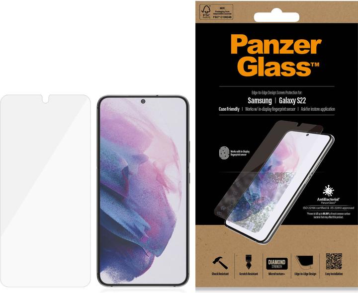 Productafbeelding PanzerGlass Geval Vriendelijk (1 Stuk, Samsung Galaxy S22)
