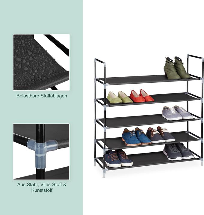 Productafbeelding Relaxdays Schoenenrek (87 x 29,5 x 90,5 cm)