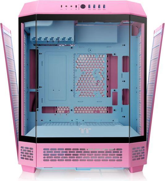 Produktbild Thermaltake The Tower 600 (pink, Tempered Glass x 3) (Mini-ITX, ATX, mATX)