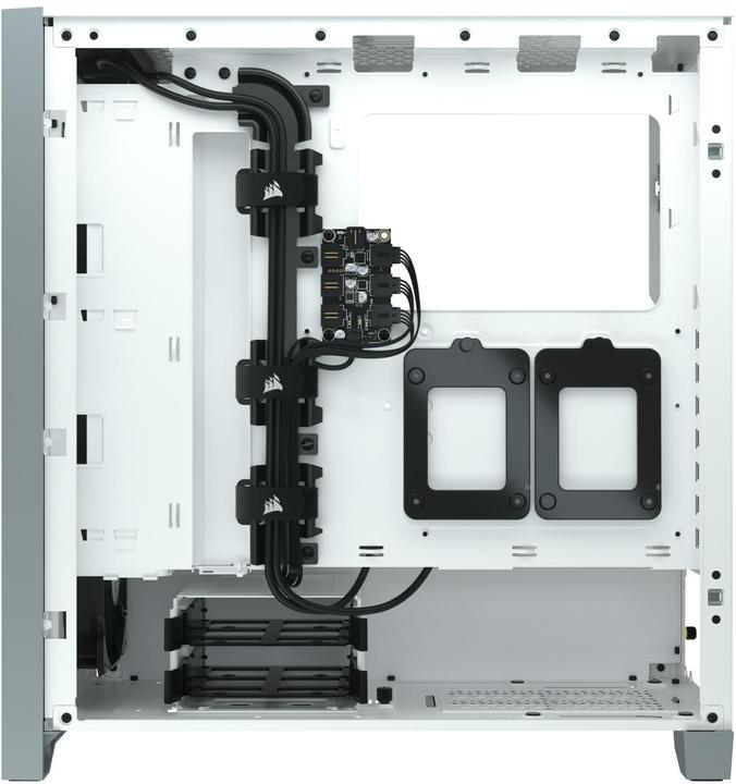 Produktbild Corsair iCUE 4000X RGB Mid-Tower White-Gehäuse aus gehärtetem Glas (ATX, mATX, Mini-ITX, E-ATX)