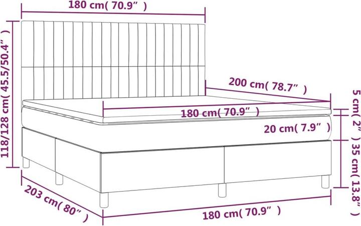 Actual product image VidaXL Anna (180 x 200 cm)