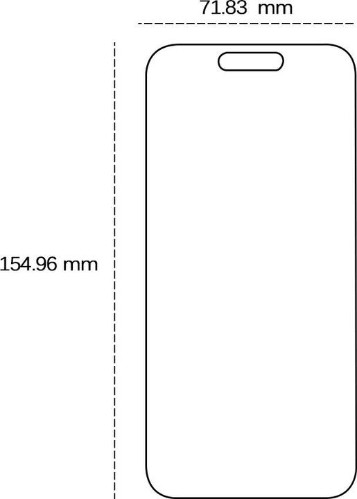 Productafbeelding OEM Gehard glas 2,5D voor iPhone 16 Plus 6,7". (Apple iPhone 16 Plus)