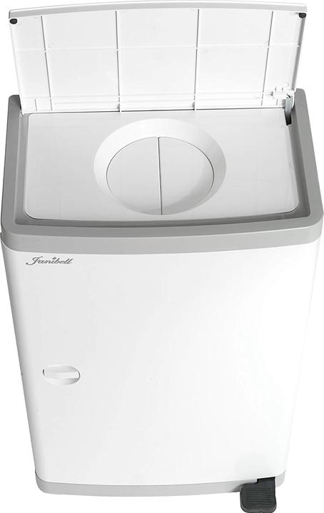Actual product image Janibell Nappy Pail Diaper Pail Waste Bin White 43 L with Large Capacity and Foot Pedal, Efficient u