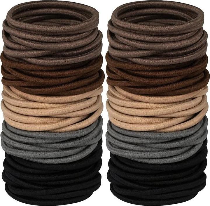 Actual product image ASMI 50 pieces elastic hair ties (Hair tie)