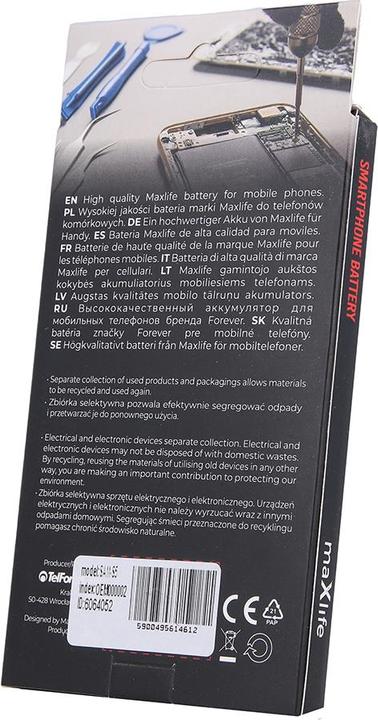 Immagine prodotto Maxlife Batteria per Samsung Galaxy S5 G900 / S5 Neo / EB-BG900BBE 3000mAh
