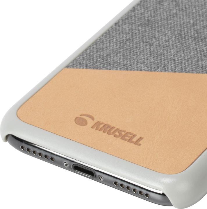 Produktbild Krusell Tanum Cover Apple iPhone XS nude/grau (Apple iPhone X)
