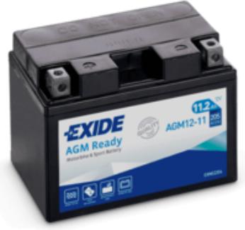 Produktbild Exide AGM Ready AGM12-11 YTZ14S Motorradbatterie 11Ah (12 V, 11 Ah, 205 A)