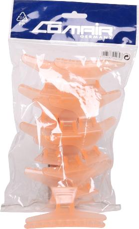 Comair Abteilklammern 12er orange gross Plastik (12 Stk.)