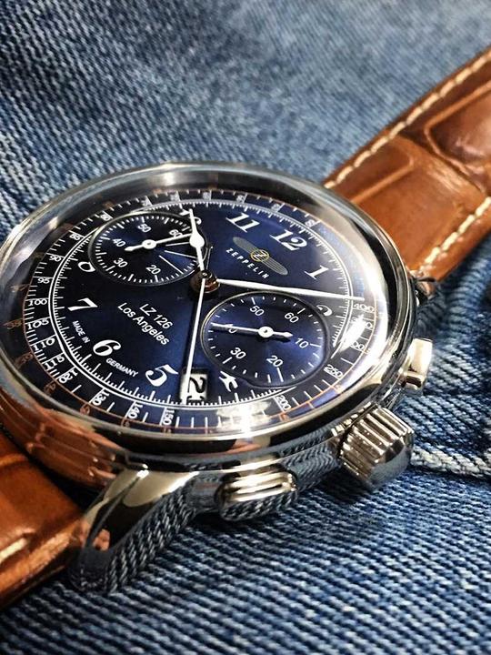 Actual product image Zeppelin LZ126 Los Angeles (Chronograph, Analogue wristwatch, 42 mm)