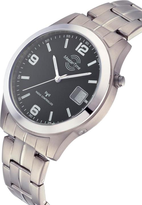 Actual product image Master Time MTGT-10349-22M Radio Expert Titan Series Men 42mm (Rotatable bezel, Radio-controlled clock, Analogue wristwatch, Digital watch, 42 mm)