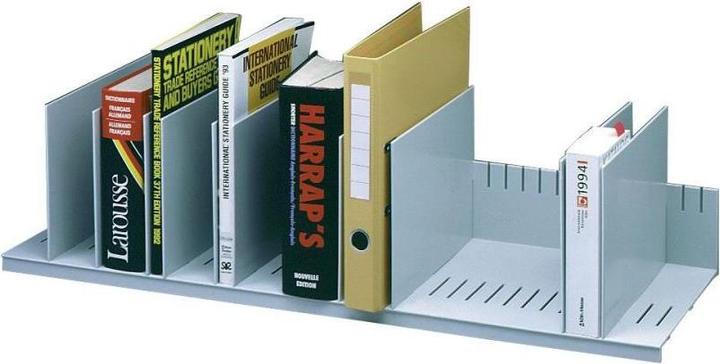 Actual product image Paperflow Document compartment, flexible division, gray polystyrene, with 10 dividers