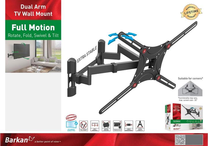 Actual product image Barkan WH 464 (Wall, 90", 60 kg)