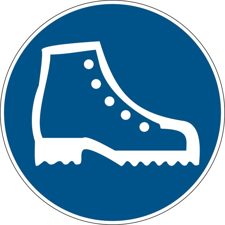Immagine prodotto Brady PIC 607-DIA 200-B7541 (BRANDED), Segnaletica obbligatoria - Indossare scarpe di sicurezza