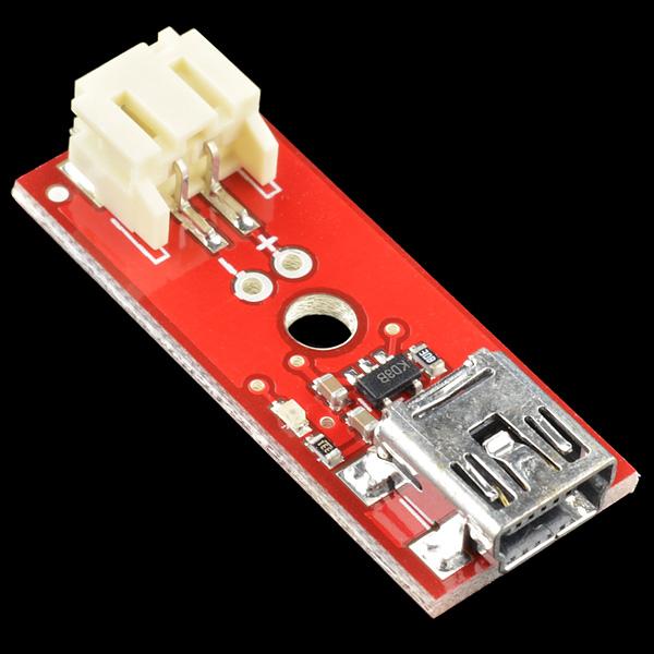 Actual product image SparkFun LiPo Charger Basic Mini-USB (Battery case)