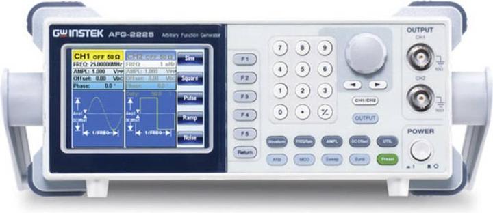 Immagine prodotto GW Instek AFG-2225 Generatore di funzioni alimentato a rete 0,1 Hz - 25 MHz a 2 canali Arb