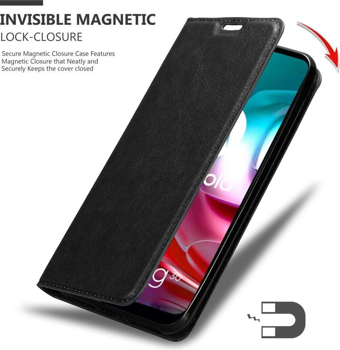 Actual product image Cadorabo Book Invis. Magnet sleeve (Motorola Moto G10, Motorola Moto G30)