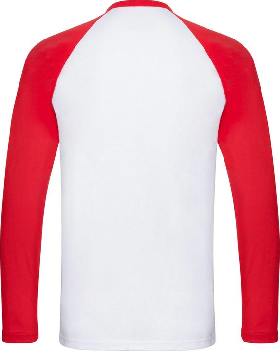 Produktbild Fruit of the Loom Adult Contrast Langarm Baseball TShirt (M)