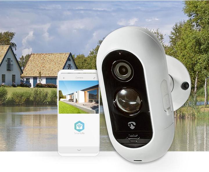 Actual product image Nedis SmartLife Outdoor Camera Wi-Fi 1920x1080 IP65 Max. Battery life: 6 months Cloud Storage ( (1920 x 1080 Pixels)