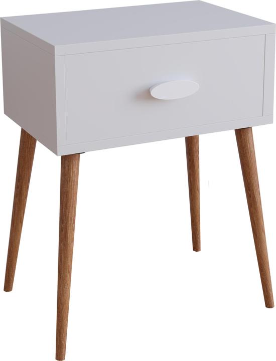 Produktbild VCM Nachtschrank Beistelltisch Schublade Konsole Boxspring Nachttisch Singol L (45 x 30 x 60 cm)