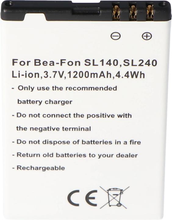 Image du produit AccuCell Akku Bea-Fon SL140, SL240 Akku SL140
