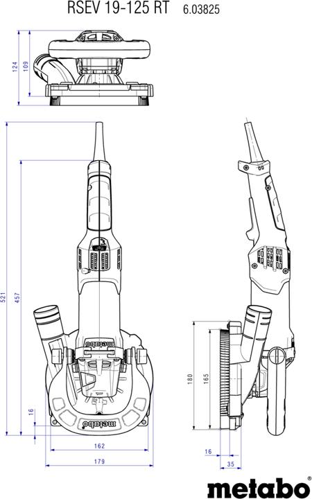Image du produit Metabo RSEV 19 RT (Broyeur à béton, 1240 W)