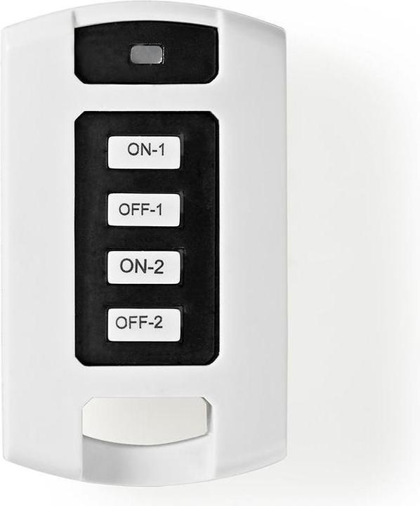 Image du produit Nedis Télécommande RF 2 canaux - Blanc (Télécommande universelle, Fréquence radio (RF))