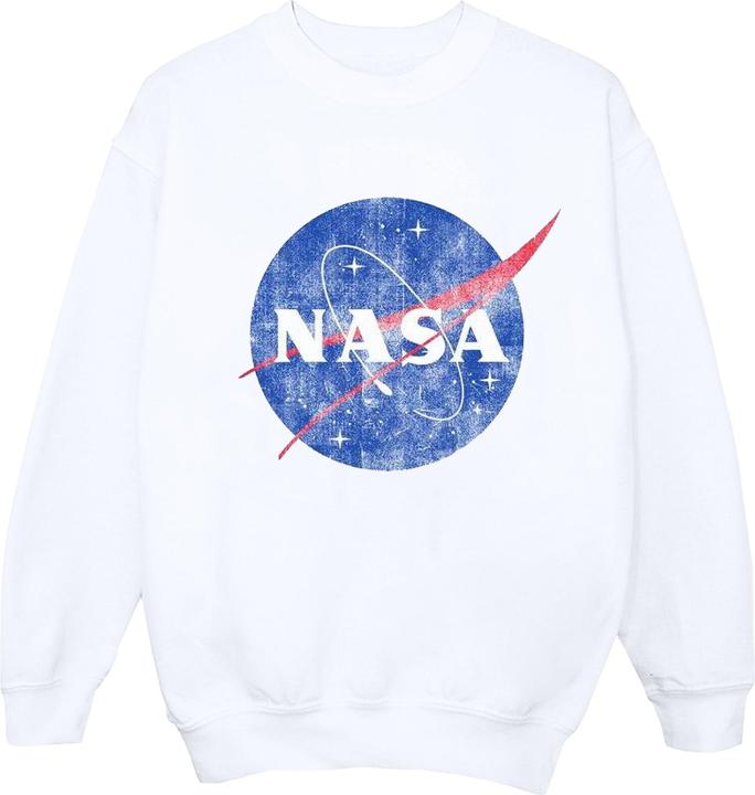 Nasa Classic Insignia Logo Distressed Sweatshirt Jungen