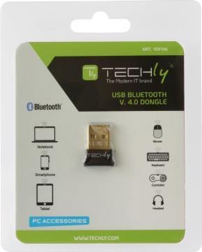 Produktbild Techly USB Bluetooth 4.0 Dongle Klasse 1 + EDR-Adapter (Empfänger)