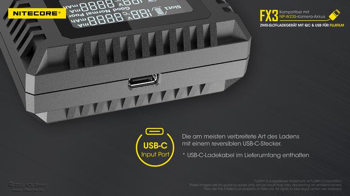 Produktbild Nitecore FX3 - für Fuji Cameras (Ladegerät)
