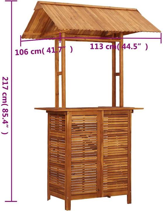 Actual product image VidaXL Costantino (113 x 106 x 217 cm)