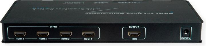 Actual product image Roline HDMI 4x1 QUAD Multi-Viewer Switch